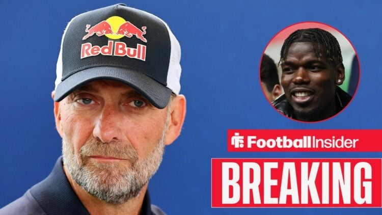 Former Liverpool manager Jurgen Klopp with Monaco midfielder Paul Pogba inset