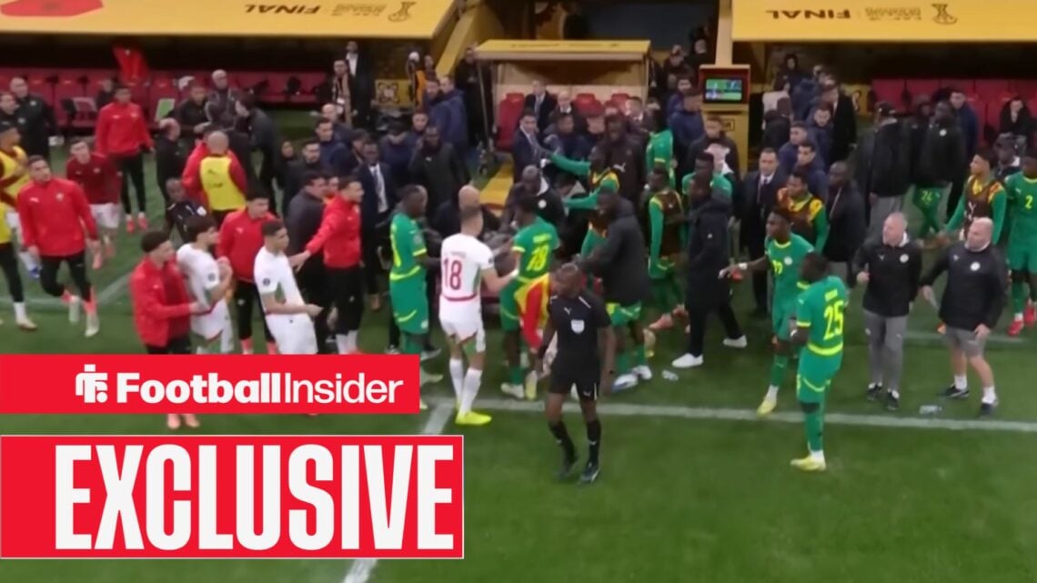 Screenshot from Senegal vs Morocco AFCON final