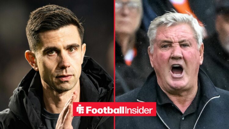 Eric Ramsay on left Steve Bruce on right