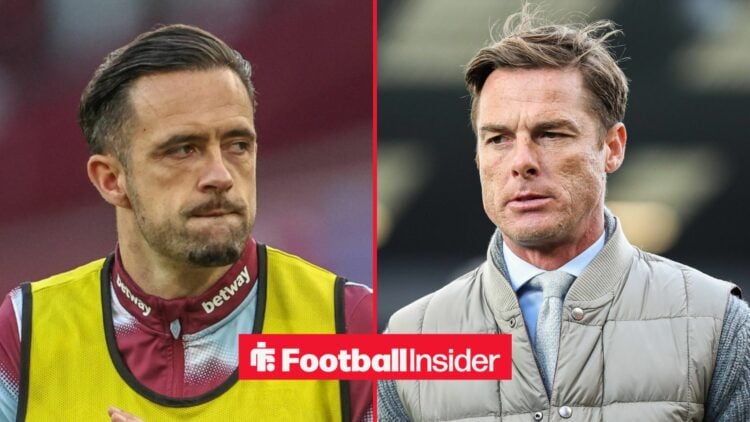 Danny Ings looking at Scott Parker on right