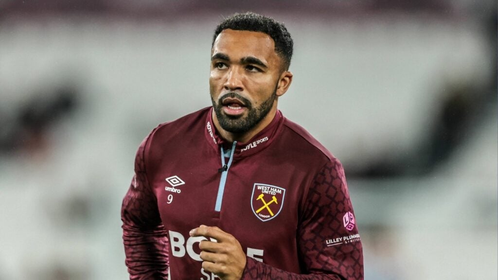Callum Wilson in a warm-up for West Ham