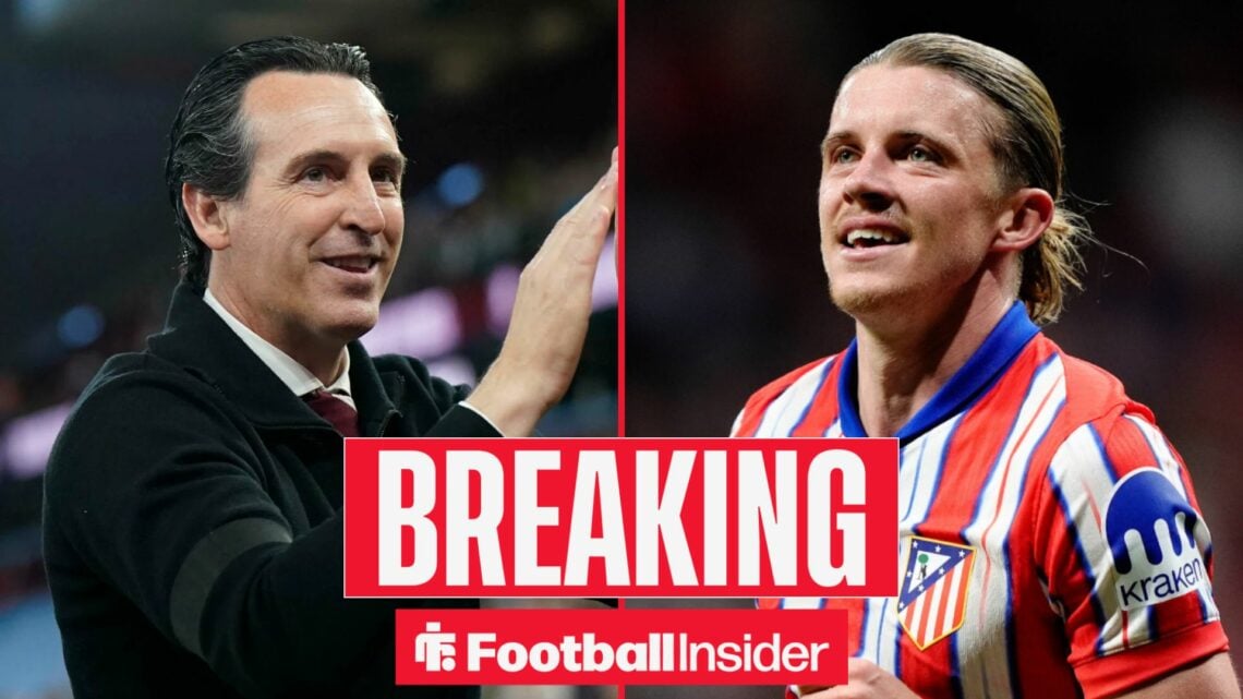 Unai Emery applauding, with Conor Gallagher in action for Atletico Madrid