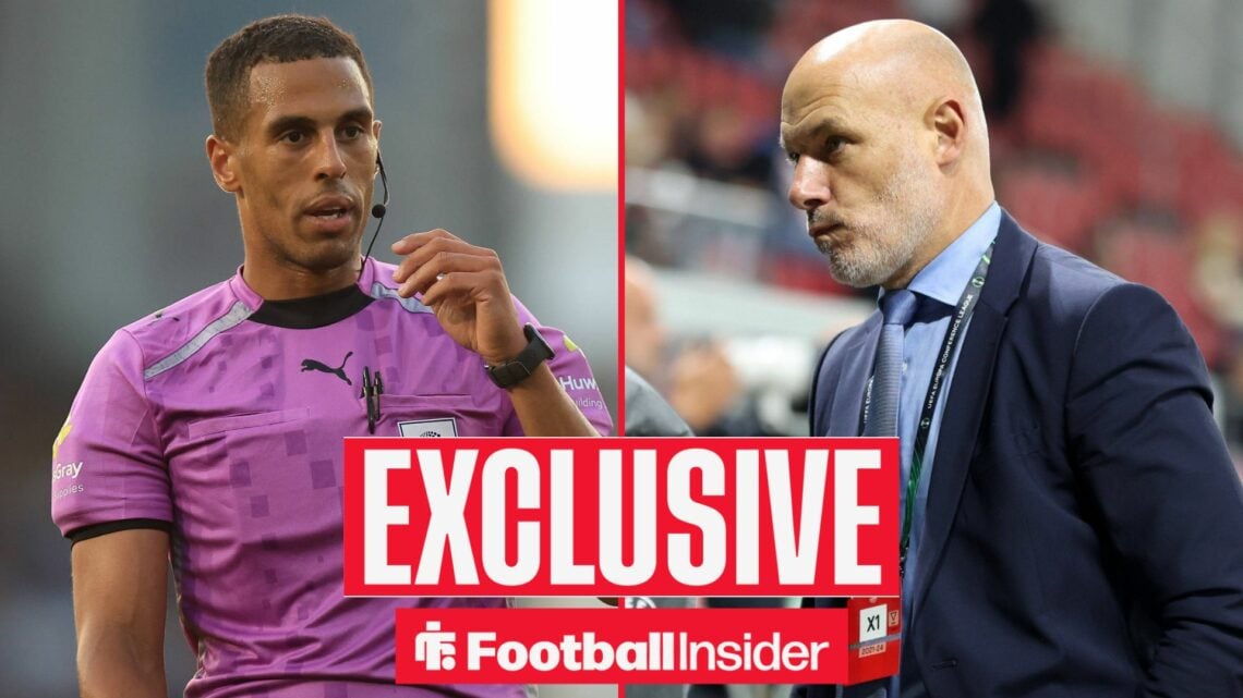 Farai Hallam and Howard Webb side-by-side