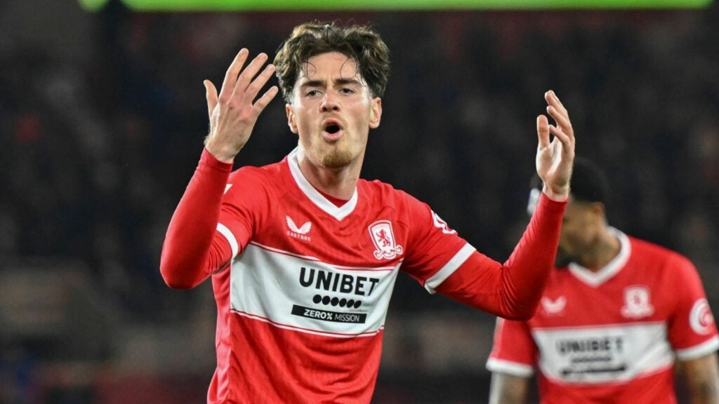 Hayden Hackney in action for Middlesbrough