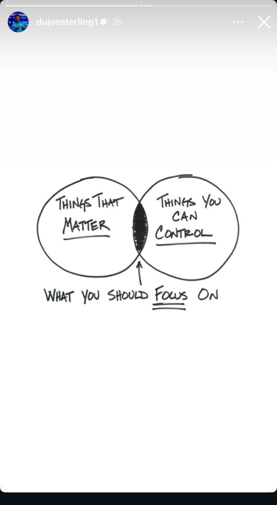 Dujon Sterling Instagram story