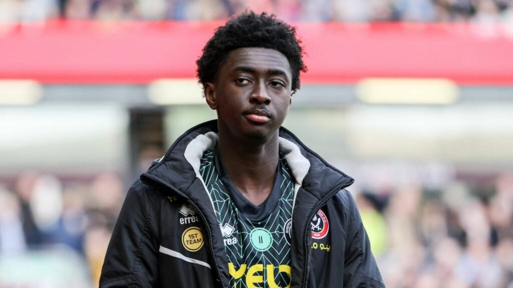 Jesurun Rak-Sakyi pre-match with Sheffield United