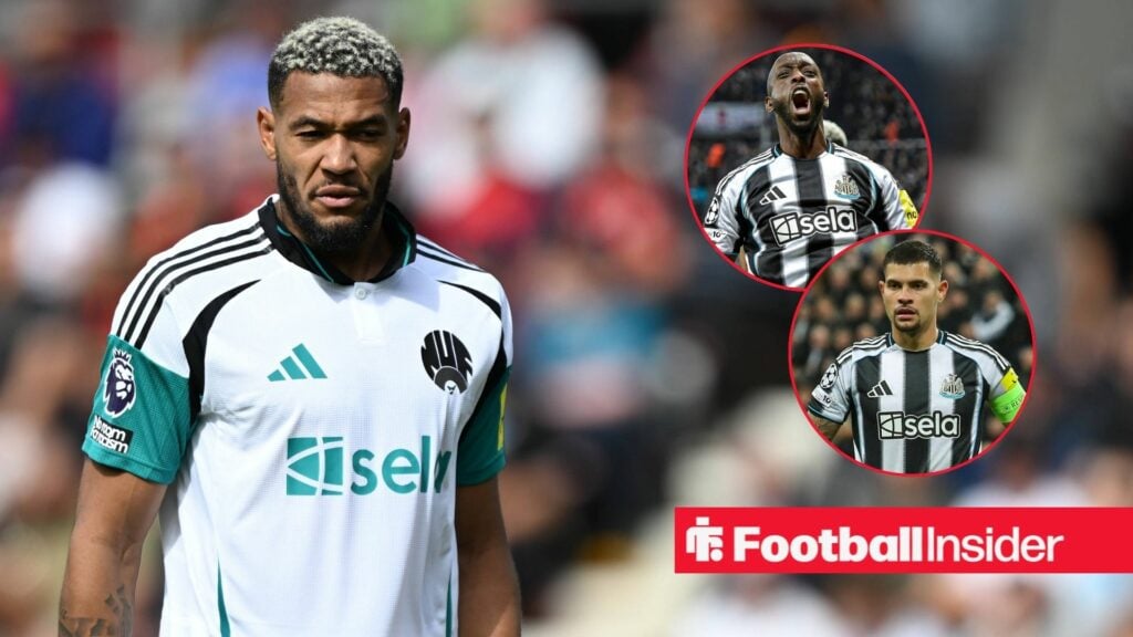 Bruno Guimaraes and Yoane Wissa react to Joelinton announcement at Newcastle