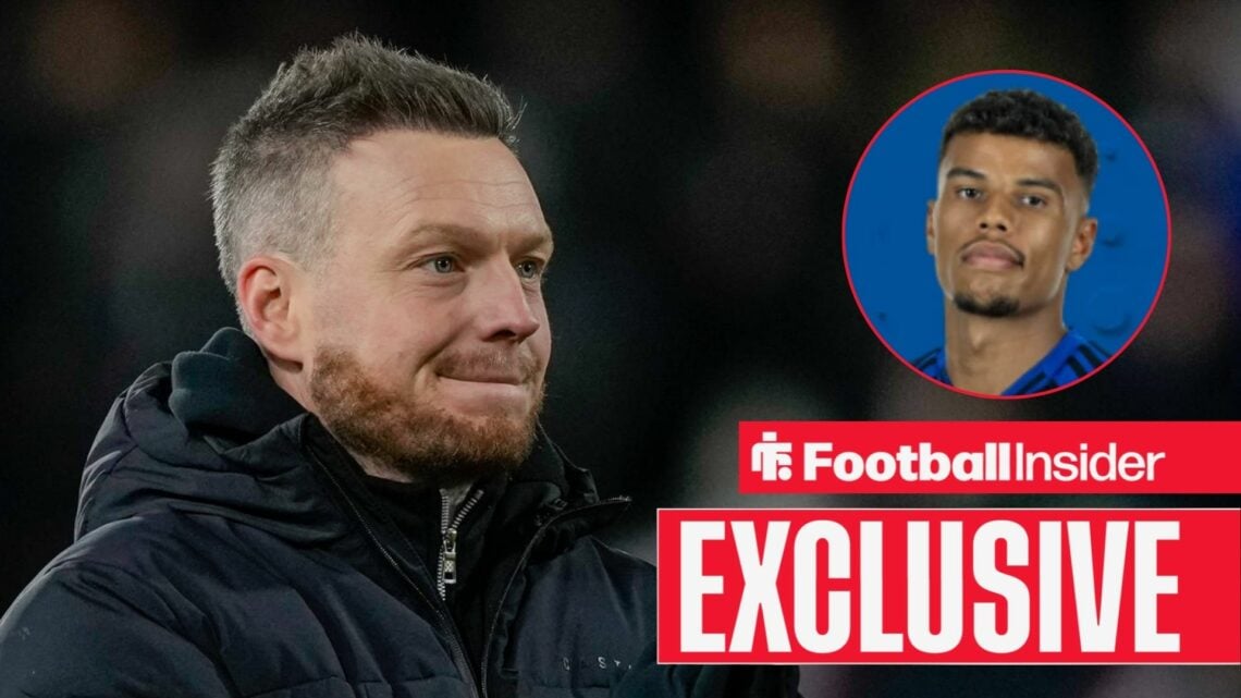 Kim Hellberg on the sidelines at Middlesbrough, with Ransford Konigsdorffer in a circular inset