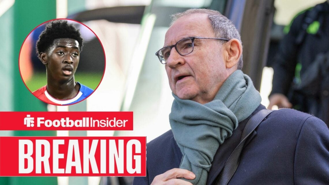 Martin O'Neill pre-match for Celtic, with Jesurun Rak-Sakyi in a ciruclar inset