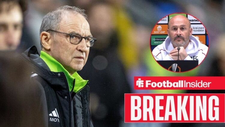 Martin O'Neill at Celtic Park, Vincenzo Italiano in a circular inset