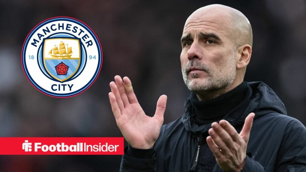 Pep Guardiola clapping, Man City badge