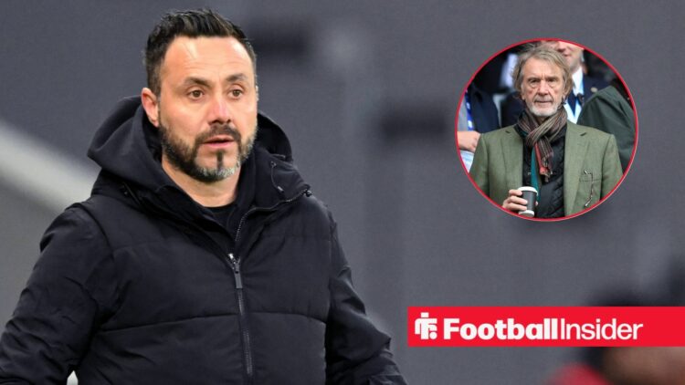 Roberto De Zerbi at Marseille, Sir Jim Ratcliffe in a circular inset