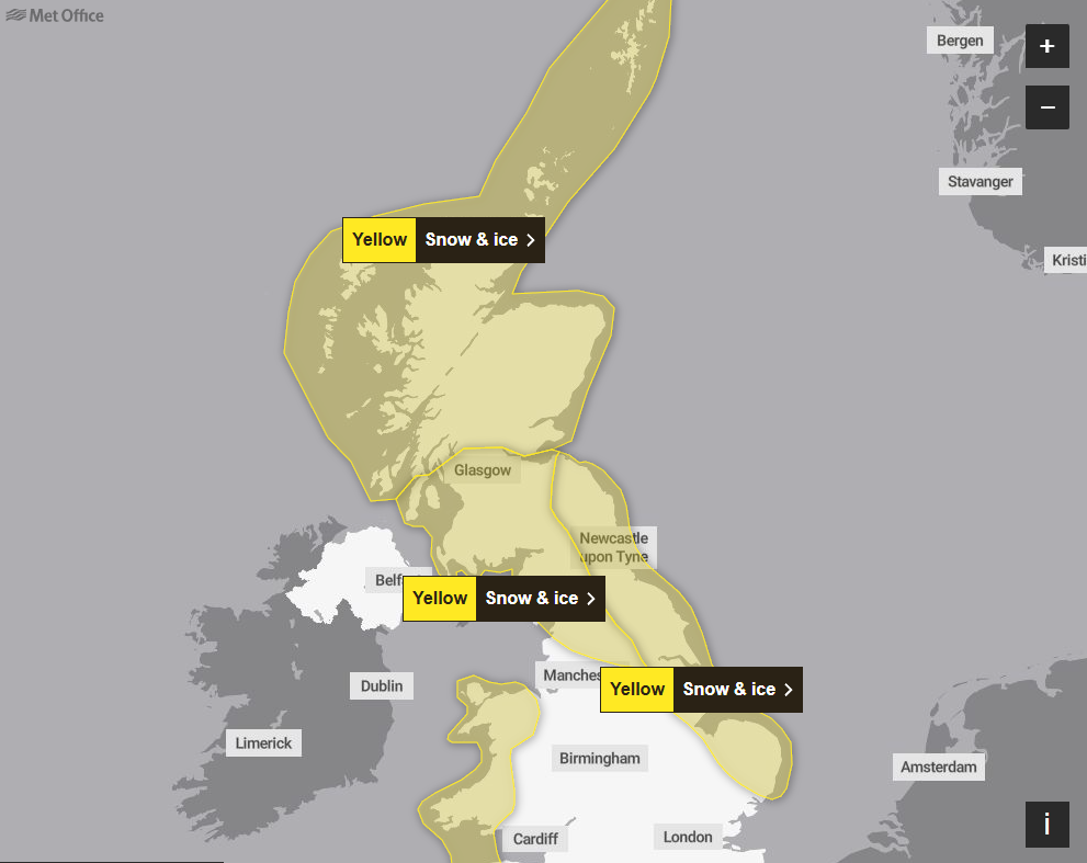 Met Office weather warning for Scotland