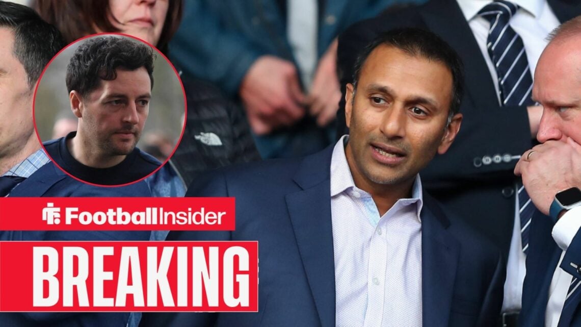Shilen Patel in the stands at The Hawthorns, with Ryan Mason in a circular inset