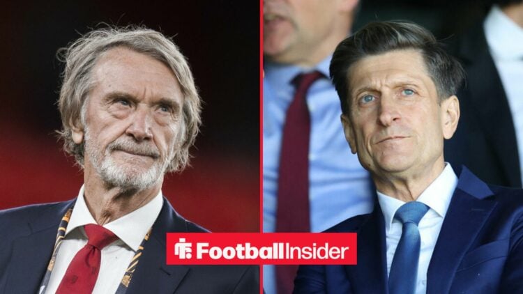 Sir Jim Ratcliffe and Steve Parish watching Man United and Crystal Palace respectively