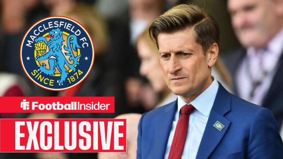 Steve Parish at Selhurst Park, Macclesfield badge