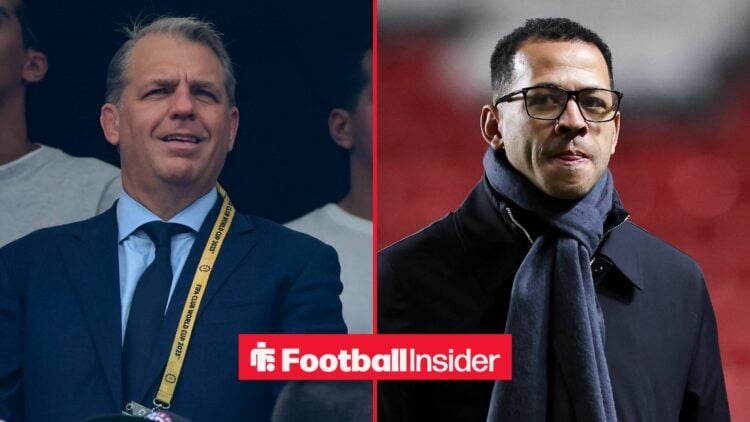 Todd Boehly at the Club World Cup alongside Chelsea manager Liam Rosenior