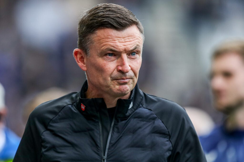 Preston North End manager Paul Heckingbottom looks concerned on the touchline.