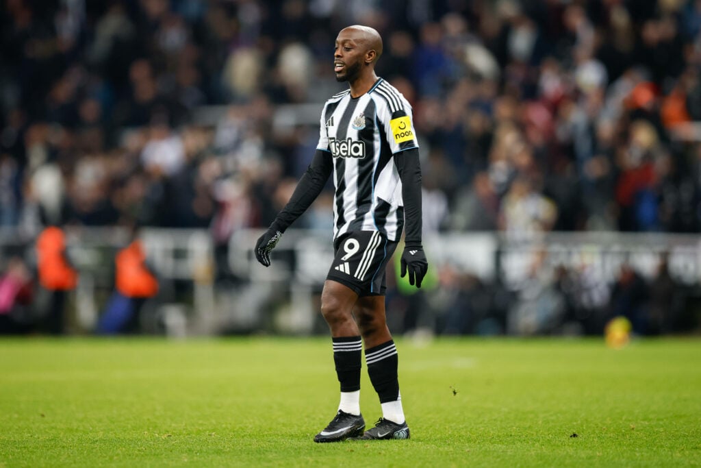Yoane Wissa on the pitch for Newcastle United