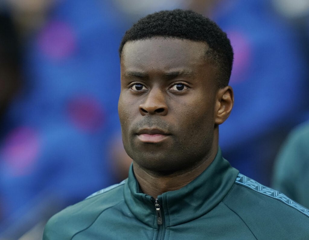 Marc Guehi in a Man City training jacket