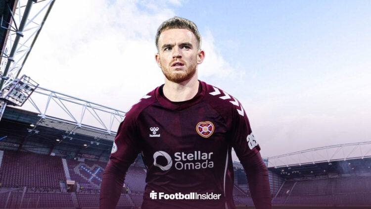 Marc Leonard in Hearts kit