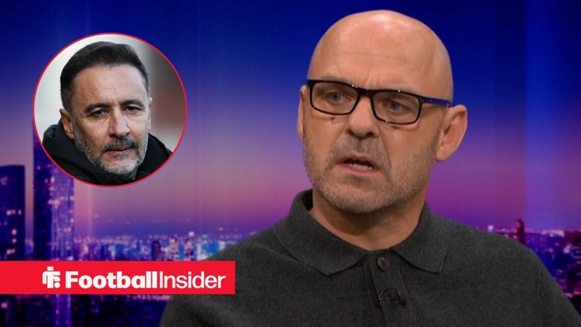 BBC Match of the Day pundit Danny Murphy with Nottingham Forest manager Vitor Pereira inset