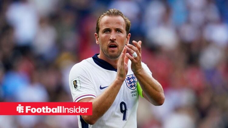 England striker Harry Kane claps