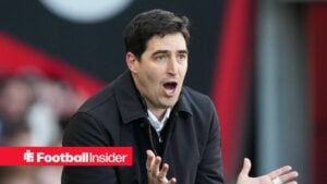 Bournemouth manager Andoni Iraola looks surprised
