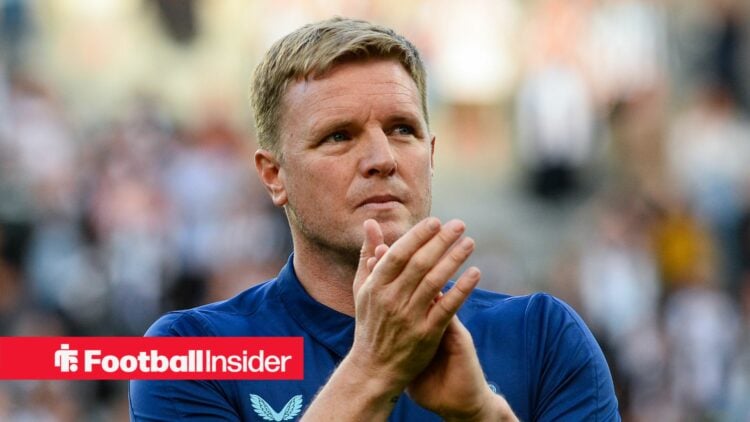 Newcastle United manager Eddie Howe claps