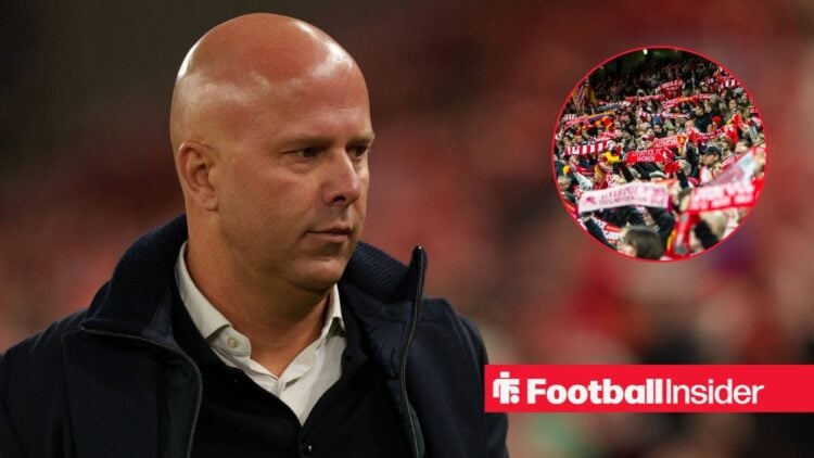 Liverpool manager Arne Slot with fans