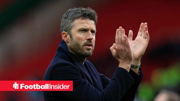 Man United interim manager Michael Carrick claps at Old Trafford