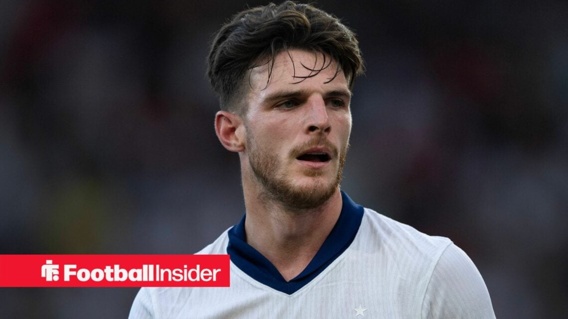 England midfielder Declan Rice