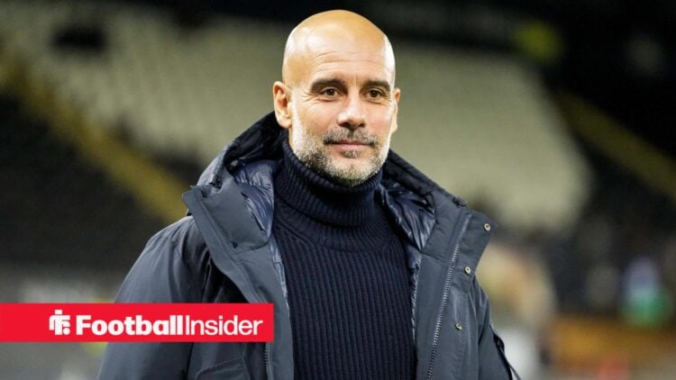 Man City manager Pep Guardiola smiles