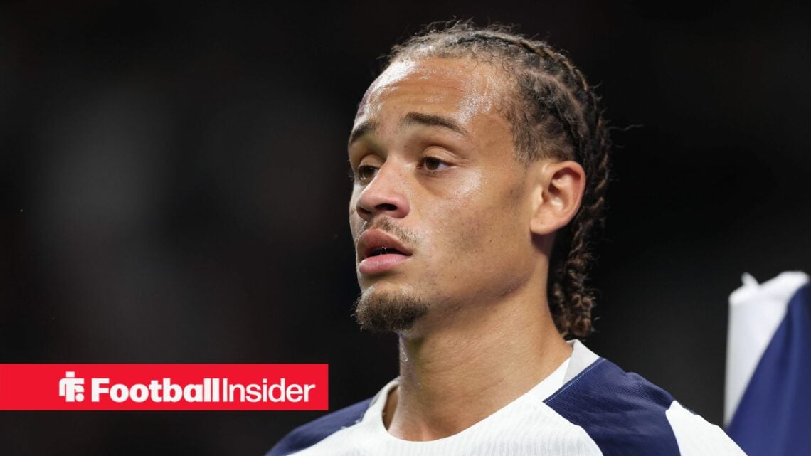 Tottenham midfielder Xavi Simons during a Premier League game