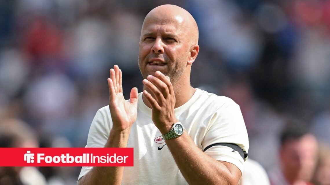 Liverpool manager Arne Slot claps