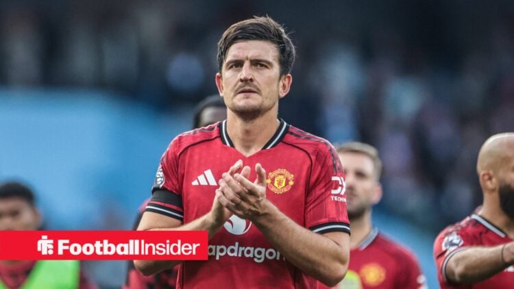 Man United defender Harry Maguire claps