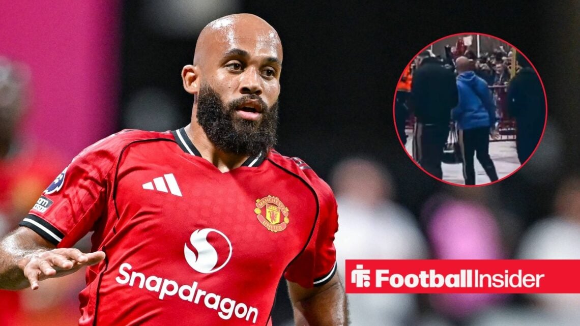 Man United forward Bryan Mbeumo with twitter screenshot