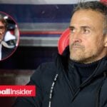 Luis Enrique looking at Jim Ratcliffe in circle