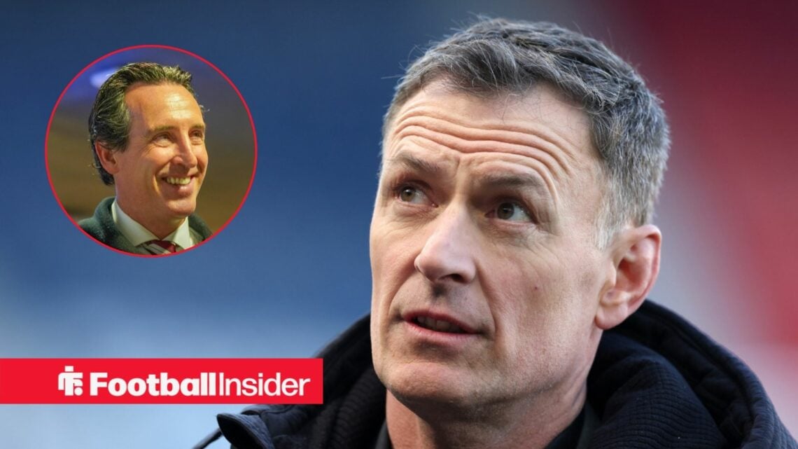 Chris Sutton looks at Unai Emery in circle