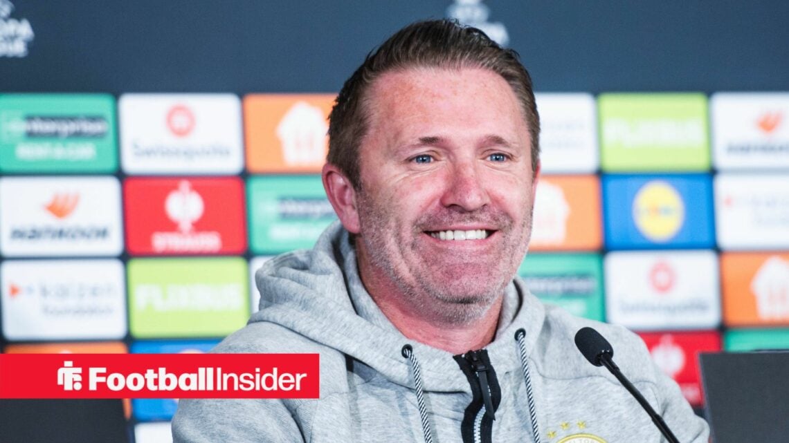 Ferencvaros manager Robbie Keane smiles