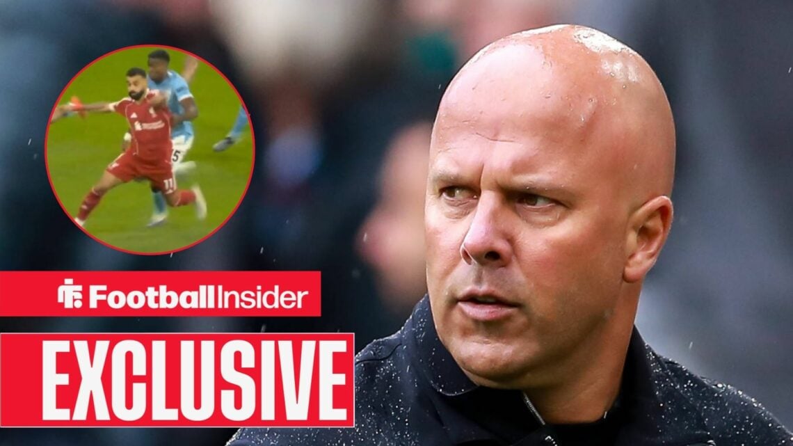 Liverpool manager Arne Slot with screenshot