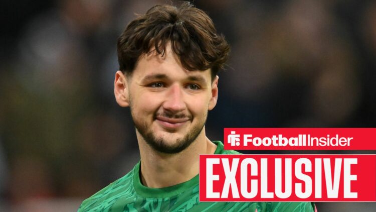 Man City goalkeeper James Trafford smiles