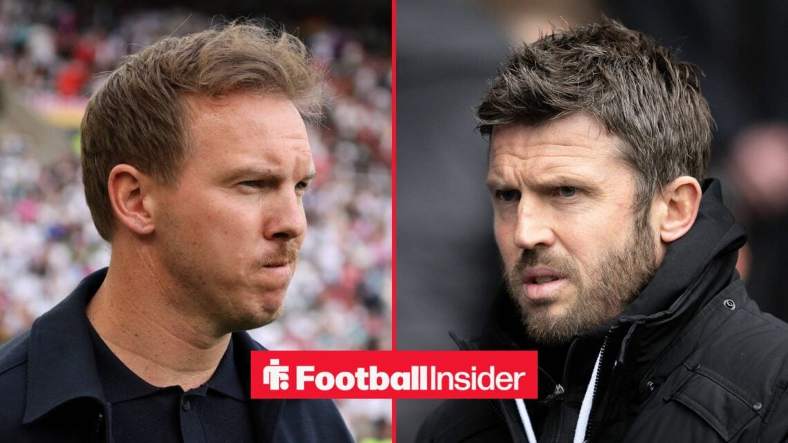 Germany manager Julian Nagelsmann with Man United manager Michael Carrick