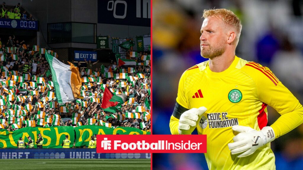 ‘You are done’ – Celtic fans roast Kasper Schmeichel after what he did vs Stuttgart