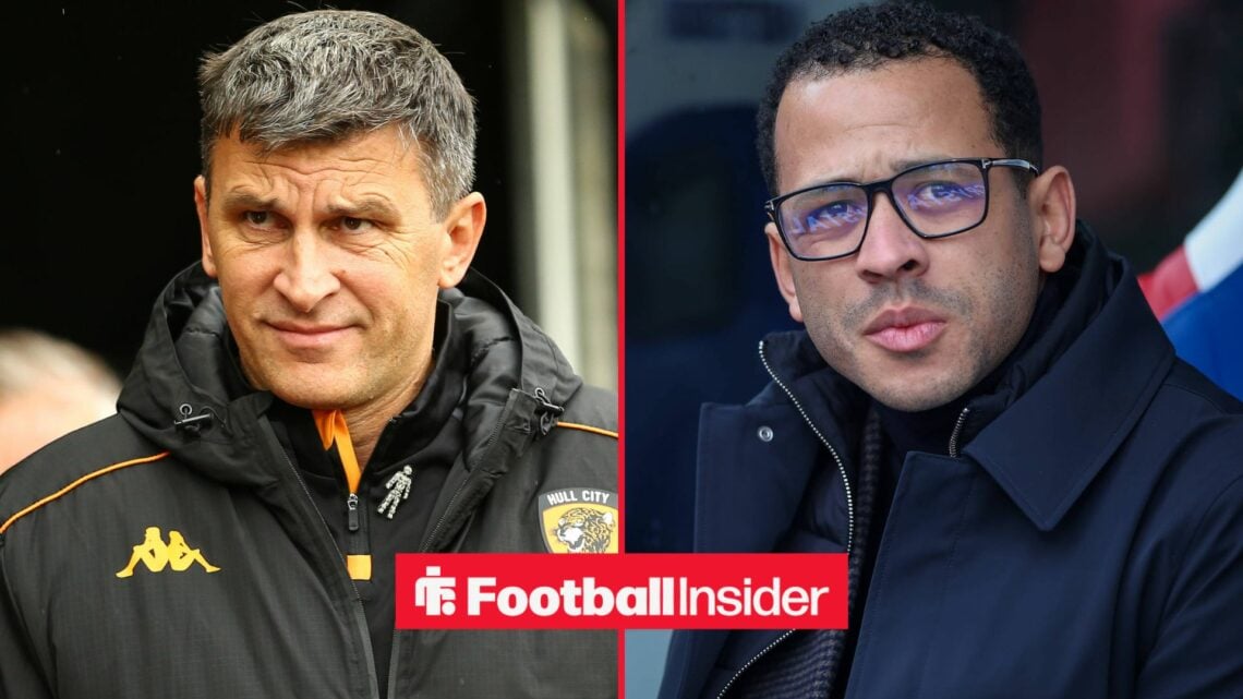 Hull City manager Sergej Jakirovic and Chelsea manager Liam Rosenior