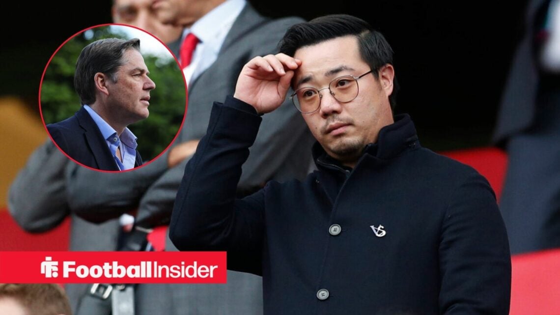 Aiyawatt Srivaddhanaprabha with his hand on his head with Richard Masters included in a circular inset