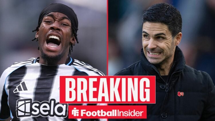 Anthony Elanga of Newcastle United during the Union Saint-Gilloise vs Newcastle United UEFA Champions League match at The Constant Vanden Stock Sta...