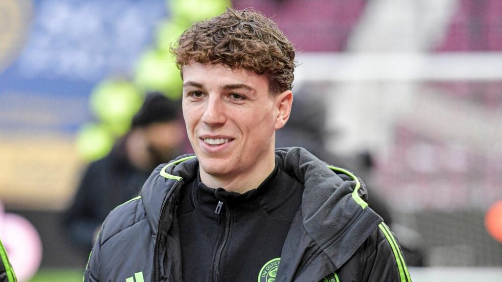 Arne Engels pre-match with Celtic