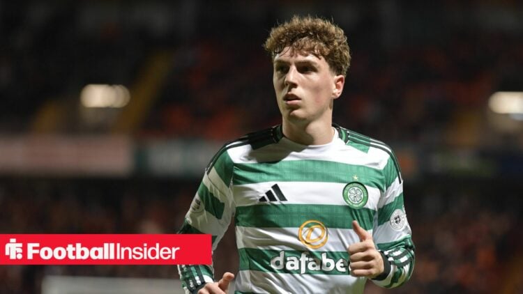 Celtic star Arne Engels in action.