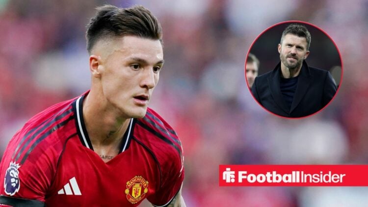 Benjamin Sesko of Manchester United, ManU during the Manchester United vs Arsenal Premier League match at Old Trafford, Manchester / Michael Carric...